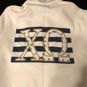 Chi Omega Kate Spade ♠️ quarter zip sweatshirt